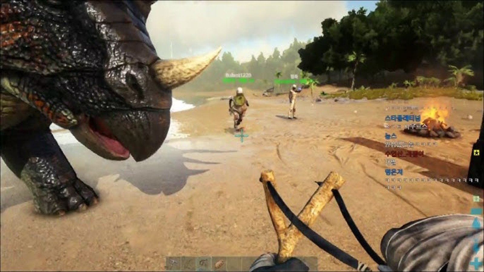 بهره‌گیری از دایناسورها برای جمع آوری منابع در بازی ark survival