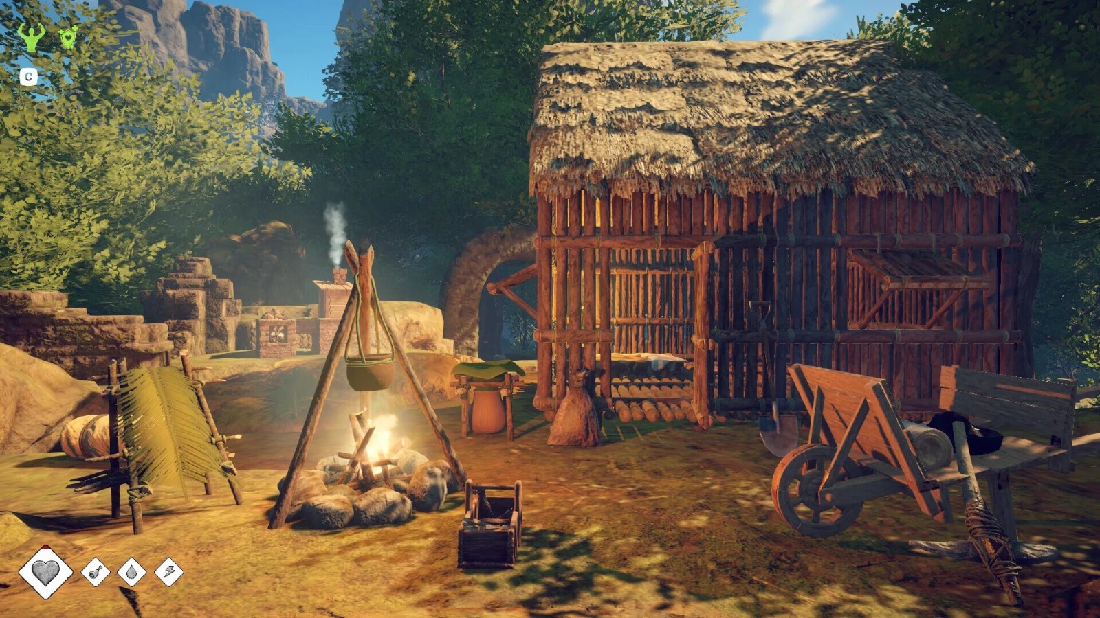 فرآیند ساخت و ساز در Survival: Fountain of Youth: مهندسی یک پناهگاه بی‌نقص